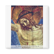 The Crucified And San Domenico Detail Magnets