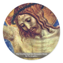 The Crucified And San Domenico Detail Stickers