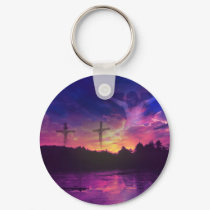 The Crucifixion of Jesus Christ on the Cross keychains