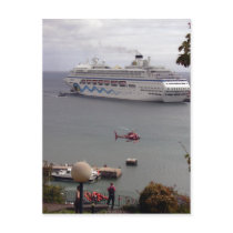 The cruise ship AIDAblu in the harbor of Funchal, postcards by rahulbiswas The cruise ship AIDAblu in the harbor of Funchal, postcards