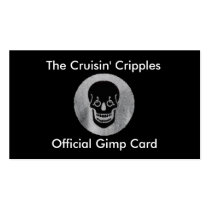 The Cruisin' Cripples, Official Gimp Card business cards by cruisincripslive The Cruisin' Cripples, Official Gimp Card business cards