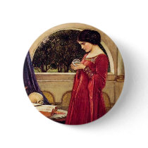 "The Crystal Ball" by John William Waterhouse buttons