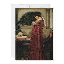 The Crystal Ball by John William Waterhouse Custom Announcements