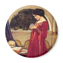 "The Crystal Ball" by John William Waterhouse magnets