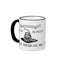 The Culpeper Don't Tread on Me Flag mugs by Libertymaniacs The Culpeper Don't Tread on Me Flag mugs