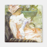 The Cup of Tea, Portrait of Lydia, Mary Cassatt Refrigerator Magnet