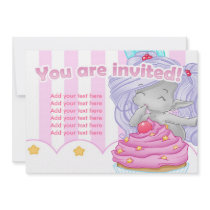 The Cupcake fairy invitations