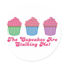 The Cupcakes are Stalking Me! stickers