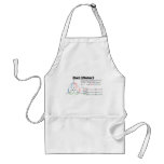 The curl (color) apron