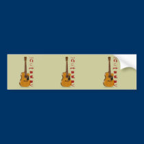 The Cutaway Acoustic Guitar bumper stickers