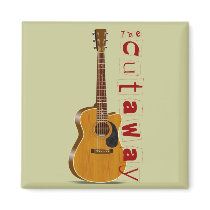 The Cutaway Acoustic Guitar Fridge Magnets