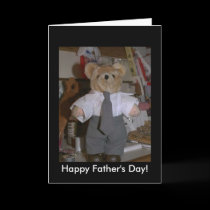 The cute suited bear cards