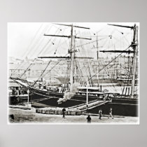 The Cutty Sark at the Wharf (1869) Posters