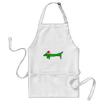 The Dachshund for Christmas aprons by figstreetstudio The Dachshund for Christmas aprons