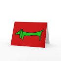 The Dachshund for Christmas cards by figstreetstudio The Dachshund for Christmas cards