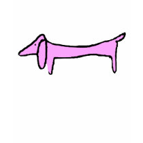 The Dachshund Pink t-shirts by figstreetstudio The Dachshund Pink t-shirts