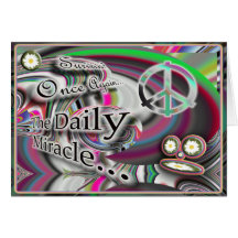The Daily Miracle greeting card