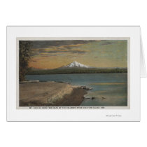The Dalles, Oregon - Mt. Hood from Columbia Rive Greeting Card