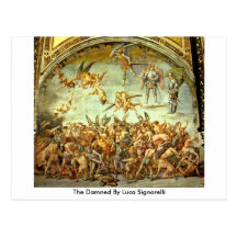 The Damned By Luca Signorelli Post Card