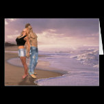 The Dance, Beach Sunset, Love Couple Greeting Card