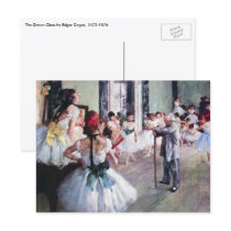 The Dance Class by Edgar Degas Post Card