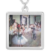 The Dance Class by Edgar Degas, Vintage Ballet Pendant