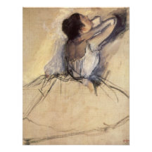 The Dancer by Edgar Degas, Vintage Ballet Announcements