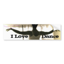 The Dancer, I Love Dance bumper stickers by Gandhali The Dancer, I Love Dance bumper stickers