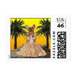 The Dancing Dachund Postage Stamps