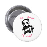 The Dancing Panda CandyCane Button