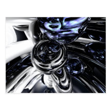 The Darkside Abstract Postcard