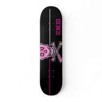 The DarQue SkullBoard (Pink) skateboards by JellyAtelleStore The DarQue SkullBoard (Pink) skateboards