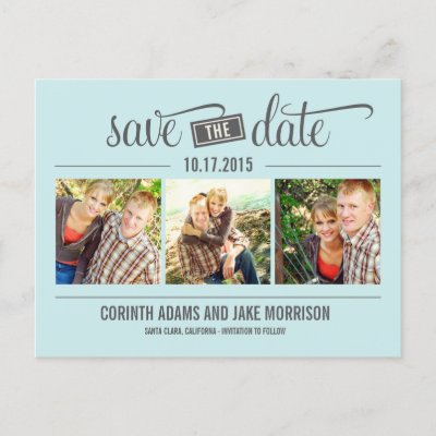 &quot;THE&quot; Date - Save The Date Card Post Cards