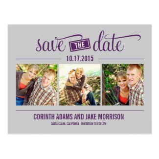 "THE" Date - Save The Date Card Postcards