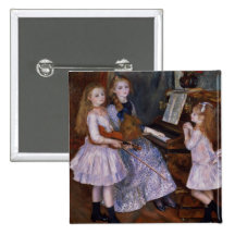 The Daughters of Catulle Mendes at the piano, 1888 Buttons