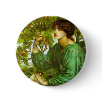 The Day Dream by Dante Gabriel Rossetti Pinback Buttons