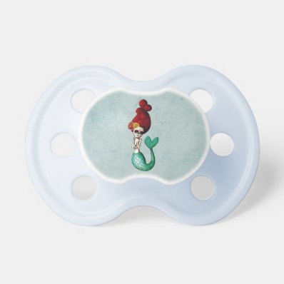 The Day of The Dead Beautiful Mermaid BooginHead Pacifier
