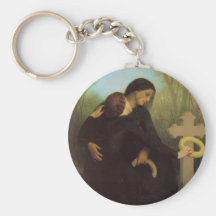 The Day of the Dead by William Adolphe Bouguereau Keychains