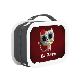 The Day of The Dead Cute Cat Yubo Lunchbox