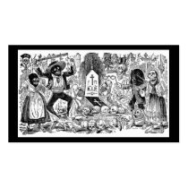 The Day of the Dead, Mexico. Circa early 1900's Business Card Templates