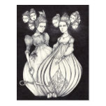 The Deadlock Sisters and The Nightbird postcards