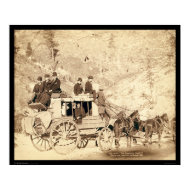 The Deadwood Stagecoach Black Hills SD 1889 print