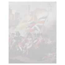 The Death Of Major Peirson By John Singleton Copl Customized Letterhead
