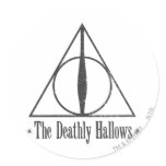 The Deathly Hallows Round Sticker