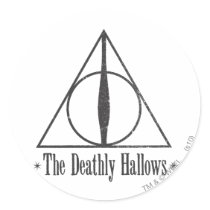 The Deathly Hallows Round Sticker
