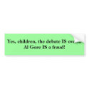 The Debate is Over bumper stickers by RichWillis The Debate is Over bumper stickers