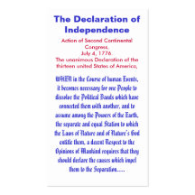 The Declaration of Independence Business Card
