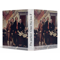 The Declaration Of Independence Detail By Trumbull Vinyl Binder