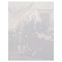 The Declaration Of Independence Detail By Trumbull Customized Letterhead