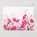 The decorative bright floral postcard design. postcard